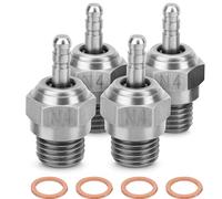 N3, Candela N4 con Materiale in Acciaio, Eccellenti Prestazioni di Partenza, per Motore Hsp Metanolo, Accendi Candela RC Adatto per Auto RC