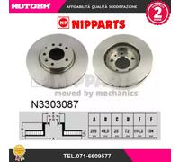 N3303087 Coppia disco freno anteriore (NIPPARTS)