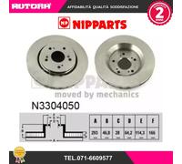 N3304050 Coppia disco freno anteriore (NIPPARTS)