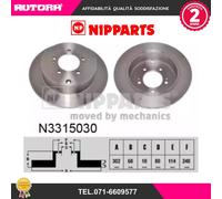 N3315030 Coppia disco freno posteriore (NIPPARTS)