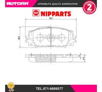 N3602127 Kit pastiglie freno, Freno a disco (NIPPARTS)