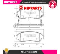N3604073 Kit pastiglie freno, Freno a disco (NIPPARTS)