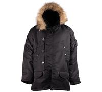 N3B Polarparka Parka Nero XS-3XL Giacca Invernale Con Cappuccio di Pelliccia