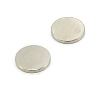N42 Magneta Neodimio Per Arti, Mestieri, Produzione Di Modelli, Fai -Da -Te, Hobby, Ufficio E Casa - 25mm Dia x 3mm Di Spessore - 5,5kg Di Tiro - Pacco Di 2