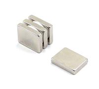 N42 Magneta Neodimio Per Arti, Mestieri, Produzione Di Modelli, Fai -Da -Te, Hobby, Ufficio E Casa - 25mm x 20mm x 5mm Di Spessore - 9,9kg Di Tiro - Pacco Di 4