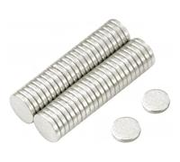 N42 Magnete Neodimio Per Arti, Mestieri, Produzione Di Modelli, Fai -Da -Te, Hobby, Ufficio E Casa - 3mm Dia x 0,5mm Di Spessore - 0,08kg Di Traino - Pacco Di 50