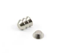 N42 Neodimio Cono Magnete - 15mm O. D. X 8mm I. 6mm Spesso - 3.2kg a Strappo