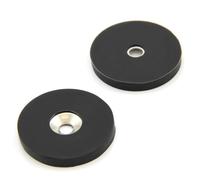 N42 Neodimio Rivestiti IN Gomma Svasata Magnete - 40mm x 5mm x 6mm - 4.6kg