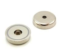 N42 Neodimium Pot Magnet Per Arti, Artici, Modello, Fasi, Hobbie, Offici E Hassa - 48mm Dia x 11,5mm Di Spessore x 8mm C/Foro - 86kg Pull