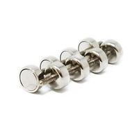 N42 Neodymium Pot Magnet Con Perno M3 Per Arti, Mestieri, Produzione Di Modelli, Fai -Da -Te, Hobby, Ufficio E Casa - 12mm Dia x 5mm Di Spessore - 4kg - Pacco Di 20