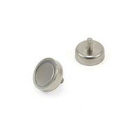 N42 Neodymium Pot Magnet Con Perno M4 Per Arti, Artigianato, Produzione Di Modelli, Fai -Da -Te, Hobby, Ufficio E Casa - 20mm Dia x 7mm Di Spessore - 15,8kg Di Tiro - Pacco Di 20