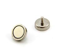 N42 Neodymium Pot Magnet Con Perno M5 Per Arti, Artigianato, Produzione Di Modelli, Fai -Da -Te, Hobby, Ufficio E Casa - 25mm Dia x 8mm Di Spessore - 20kg - Pacco Di 10