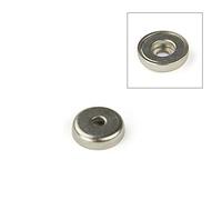 N42 Neodymium Pot Magnet Per Arti, Mestieri, Produzione Di Modelli, Fai -Da -Te, Hobby, Ufficio E Casa - 14mm Dia x 3,6mm Di Spessore x 3,5mm C/Foro - Trazione Da 5,2kg - Pacco Di 10