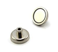 N42 Pot Neodymium Pot Per Applicazioni Di Maggior Per Diy, Ingegneria, Grande, Impegnazione - Fillo M6 M6 Da 32mm Dia 18mm - Pullo Da 36,4kg - Pacco Di 10