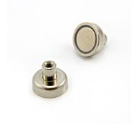 N42 Pot Neodymium Pot Per Applicazioni Di Mase, Ingegneria, Giornalizzazione, Impegnazione - Filetta x M4 Di Alto Livello Di 14mm - Pullo Da 18,3kg - Pacco Di 10