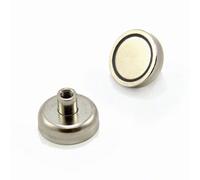 N42 Pot Neodymium Pot Per Applicazioni Fai -Da -Te, Ingegneria, Produzione, Impiccagione E Mantenimento - Filo x M5 Di Alta x 16mm x 16mm - Pullo Da 20kg - Pacco Di 20