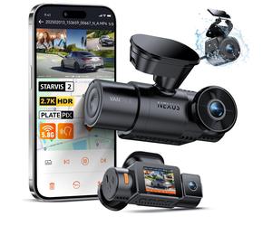 N4S Tripla Dashcam Auto 2.7K 2.5K 2.5K Anteriore Interno Posteriore 5GHz WiFi