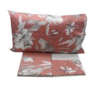 N5641 Completo letto matrimoniale "ROSE' var.rosa scuro" di Somma