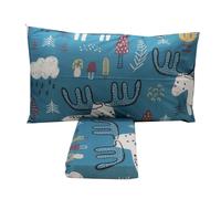 N5716 Parure copripiumino singolo "ALG-(Alce)" di Inhom