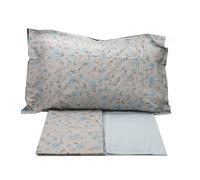 N5834 Completo letto-copriletto singolo "CHERRY TREE azzurro" di Mirabello