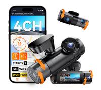 N5S Dash Cam STARVIS 2 a 4 canali per auto 2.7K Dual 1080P 1440P anteriore