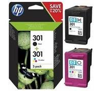 HP Confezione da 2 cartucce originali di inchiostro nero/tricromia 301 HP