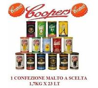 NÂ° 1 CONFEZIONE DI MALTO PREPARATO PER KIT BIRRA COOPERS 1,7KG23 LT A SCELTA