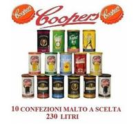 NÂ° 10 CONFEZIONE DI MALTO PREPARATO PER KIT BIRRA COOPERS 1,7KG23 LT A SCELTA
