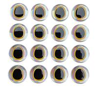 NA 100 Pz 3D Olografico Esca Da Pesca Occhi Realistici Realistici Occhio di Lucca, Occhi Falsi Misure 6/8/10/12mm Per Fai Da Te Fai Da Te Pesca Attrezzature Artigianali, 10mm, Argento