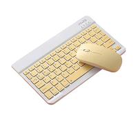 NA 2.4GHz Bluetooth Tastiera Mouse Pettine Set per iPad 10" giallo