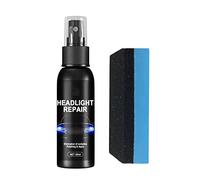 NA 50ml Car Headlight Repair Fluid Headlight Scratch Repair Kit Lampshade Scratches Polished Headlight Renovation Agent Taillight Headlight Lampshade Refurbishment Fluid with Sponge
