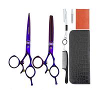 NA 6.0 Pollici Capelli Forbici Kit Salone Professionista Forbici for Parrucchieri Barbiere Accessori for Bordo Rasoio Capelli Clipper Professionali Thumb Forbici di assottigliamento Taglio Rotante