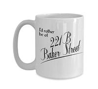 NA Baker Street Mug - Preferisco Essere al 221b Baker Street - Ispirato a Sherlock Holmes di Conan Doyle - Coffee Tea Cup