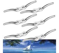 NA Bitte di Ormeggio, Bitta per Corda in Acciaio Inossidabile, Gancio Tacchetta di Corda da Barca, per Tende Avvolgibili Tende in Corda Yacht Dock Deck Base Accessori di Fissaggio