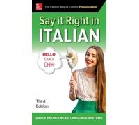 NA EPLS Say It Right in Italian, Third Edition (Tascabile)
