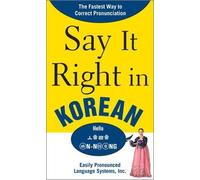 NA EPLS Say It Right in Korean (Tascabile)