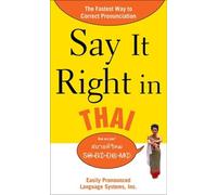 NA EPLS Say It Right in Thai (Tascabile) Say It Right Series