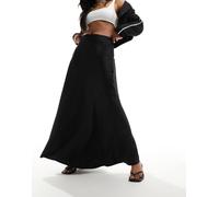 NA-KD - Gonna lunga nera in raso-Nero 34