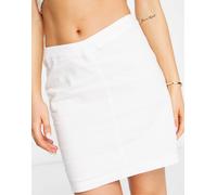 NA-KD x Belen Hostalet - Minigonna bianca in misto lino-Bianco 34