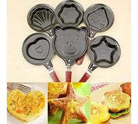 NA Mini Padella per Uova Portatile Frittata Antiaderente da Cucina Padelle per Utensili (A Forma di Stella)