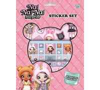 NA!NA!NA! Sorpresa Sticker Set - Glitter scintillanti adesivi con simpatici motivi NaNaNa Ragazze su 3 fogli di adesivi, 620148