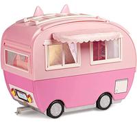 Na Na Na Surprise Camper Kitty-Cat - Camper Rosa con Orecchie e Coda di Gatto - 7 Aree di Giochi tra Cui Cucina Completa, Amaca e Accessori, macchinina per Bambole e Altro