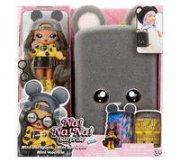 Na Na Na Surprise Mini Backpack Serie 2 - Marisa Mouse - Bambola Fashion e Zaino in Peluche Grigio - Adatto per Età 4+