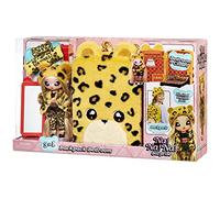 Na Na Na Surprise Playset 3-en-1 JENNEL Jaguar - Borsellino a Forma di Jaguar con Bambola di Stoffa in Edizione Limitata con Vestito Esclusivo e Altro - da Collezione - per Bambini dai 5 Anni in su