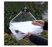 NA ZHANGQINGXIU Telo Impermeabile Esterno,Telone Impermeabile per Esterni Foglio di Plastica Impermeabile Trasparente, Isolamento Ripstop con Occhiello in Metallo per Balconi, Veranda, Tenda