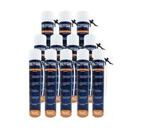 NA92 POLYFOAM Schiuma Poliuretanica Universale per Sigillare Incollare Riempire Isolare Coibentare Insonorizzare 750ML NA92 PRO (12, Manuale)