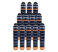 NA92 POLYFOAM Schiuma Poliuretanica Universale per Sigillare Incollare Riempire Isolare Coibentare Insonorizzare 750ML NA92 PRO (12, Per Pistola)