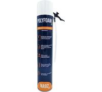 NA92 POLYFOAM Schiuma Poliuretanica Universale per Sigillare Incollare Riempire Isolare Coibentare Insonorizzare 750ML NA92 PRO (1, Manuale)