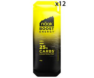 Naak - Set da 12 gel energetici - Gels Boost Energy - Neutre 12 x 40g