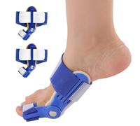 Naapesi 2 Pezzi Alluce Valgo Correttore per Uomo e Donna, Tutore Alluce Valgo Regolabile per Separare le Dita dei Piedi e Alleviare il Dolore, Divaricatori Alluce Valgo per Giorno e Notte (Blu)